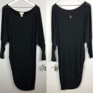 Original Baby Phat size 2X black bat sleeve dress/ Vintage